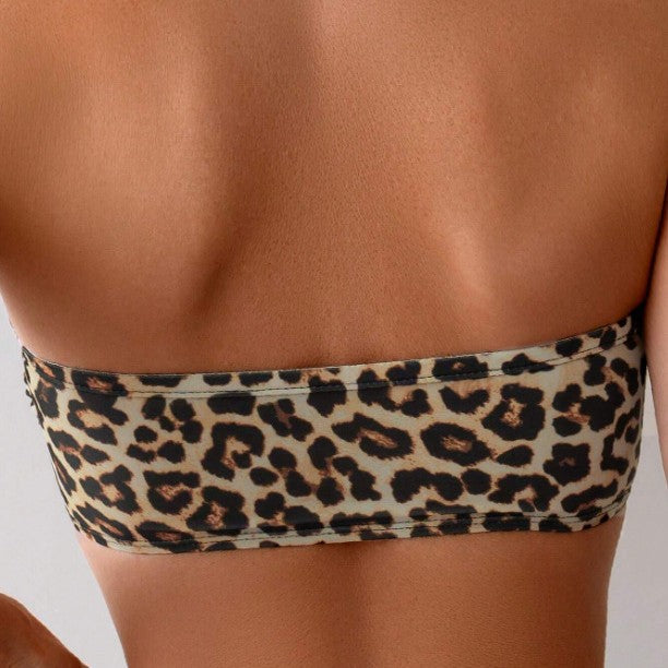 Damen Bikini mit Leopardenmuster