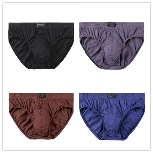 4er-Set Baumwoll-Herren-Slips Unterhosen