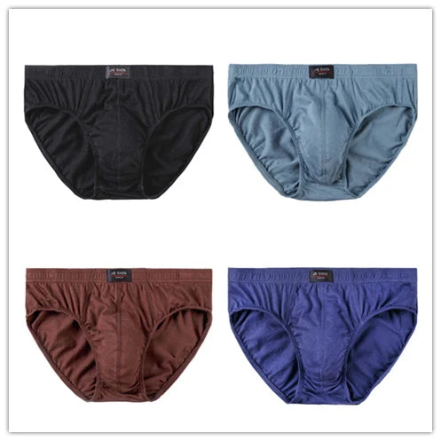 4er-Set Baumwoll-Herren-Slips Unterhosen