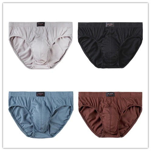 4er-Set Baumwoll-Herren-Slips Unterhosen