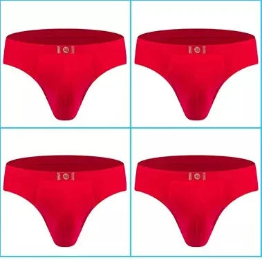 4er-Set Baumwoll-Herren-Slips Unterhosen