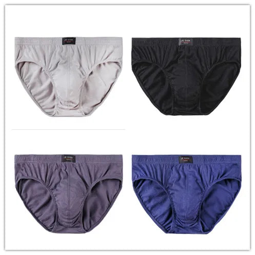4er-Set Baumwoll-Herren-Slips Unterhosen