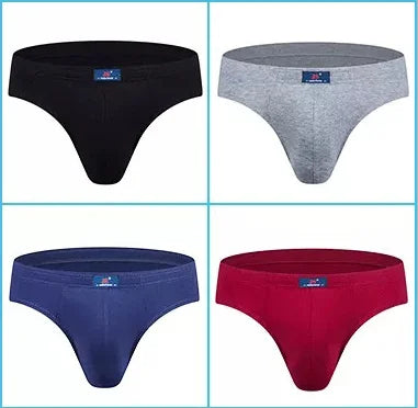 4er-Set Baumwoll-Herren-Slips Unterhosen