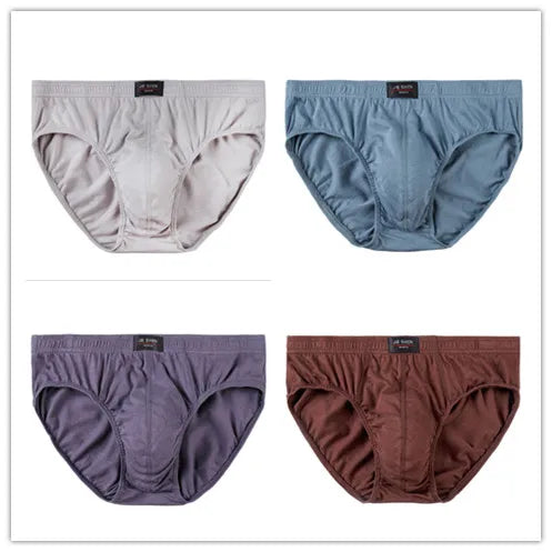 4er-Set Baumwoll-Herren-Slips Unterhosen