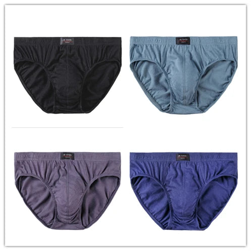 4er-Set Baumwoll-Herren-Slips Unterhosen