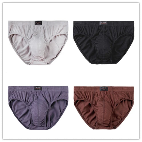 4er-Set Baumwoll-Herren-Slips Unterhosen