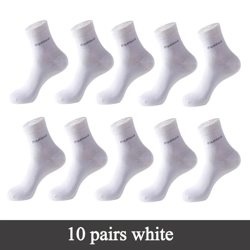 10 Paare Bambusfasersocken Männer