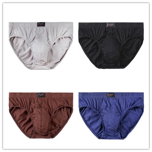 4er-Set Baumwoll-Herren-Slips Unterhosen