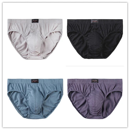 4er-Set Baumwoll-Herren-Slips Unterhosen