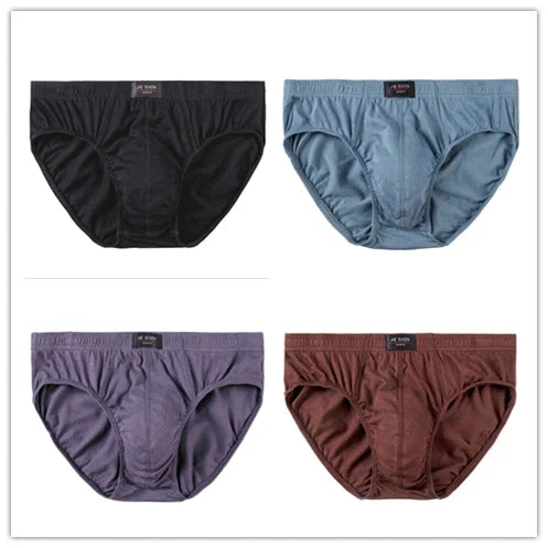 4er-Set Baumwoll-Herren-Slips Unterhosen