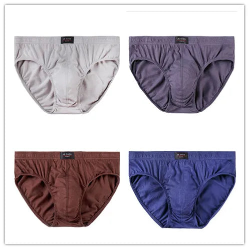 4er-Set Baumwoll-Herren-Slips Unterhosen