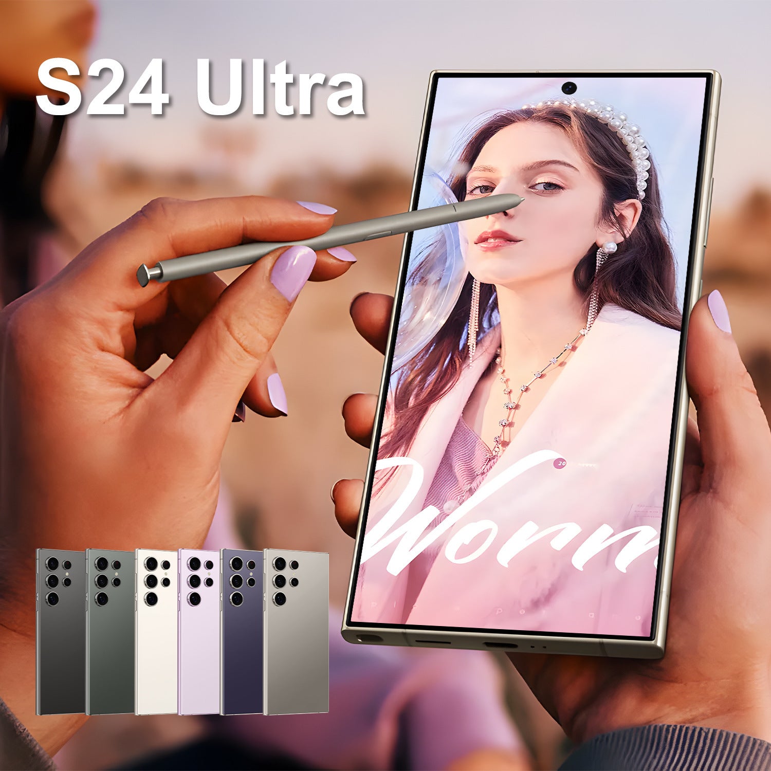 Grenzüberschreitendes neues S24 Smart Android Phone 7.3