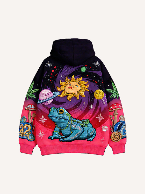 Pullover mit locker sitzendem Hoodie