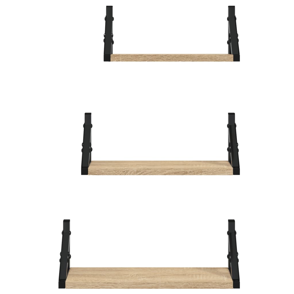 Dreiteiliges Wandregalset