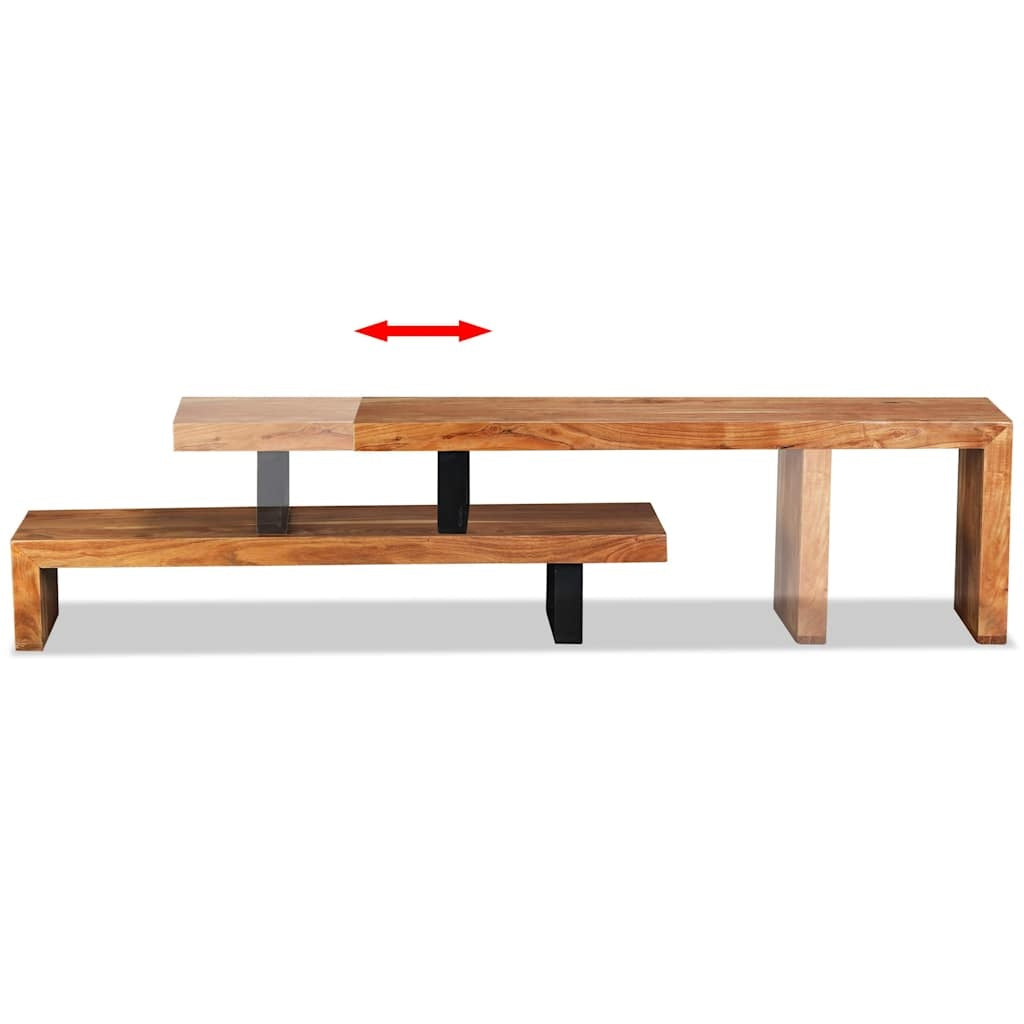 TV-Schrank aus massivem Akazienholz oder Mangoholz erhältlich