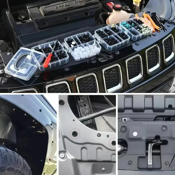 Snap-On-Auto Clips 680-Stück-Box