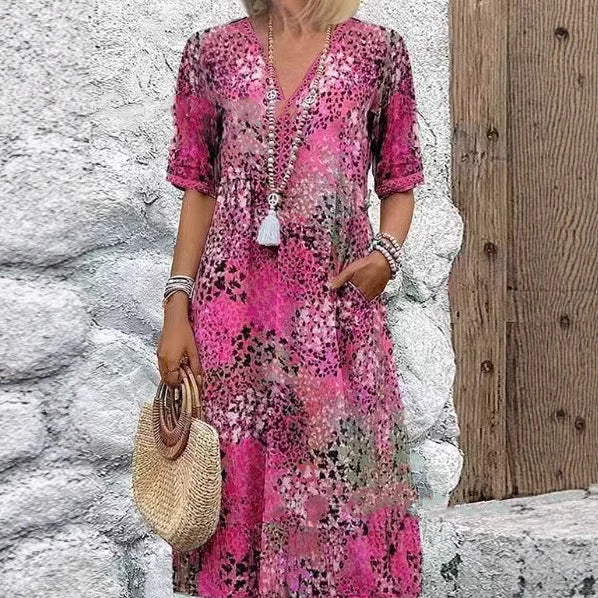 Kurzarmkleid für Frauen in 5 Farben