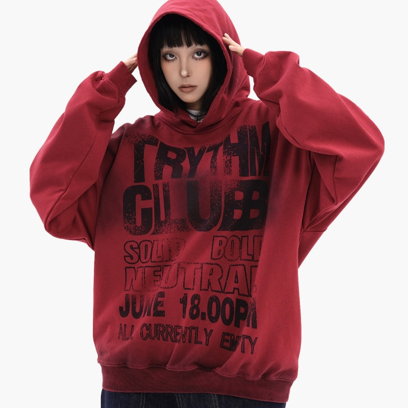 Letterprint-Hoodie