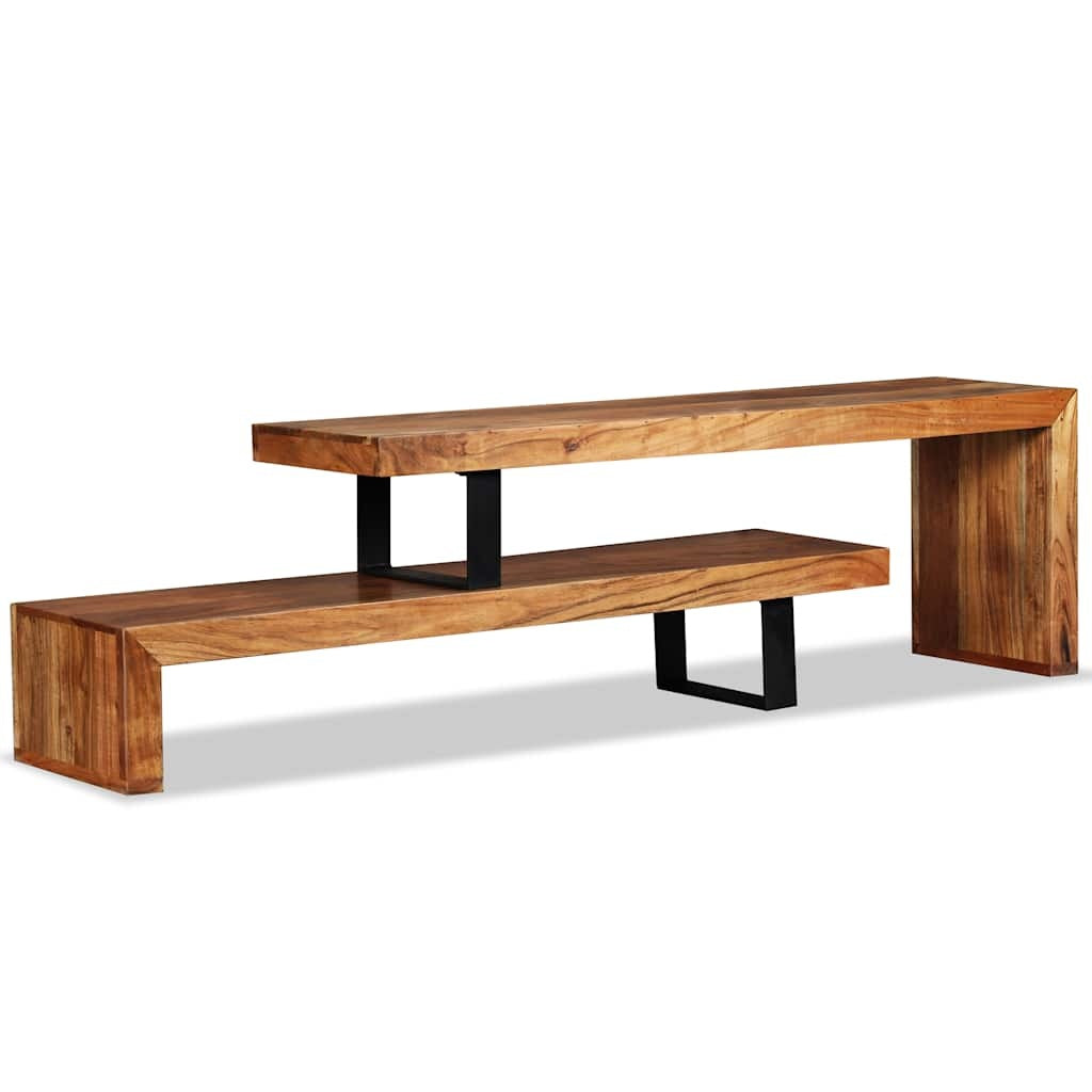 TV-Schrank aus massivem Akazienholz oder Mangoholz erhältlich