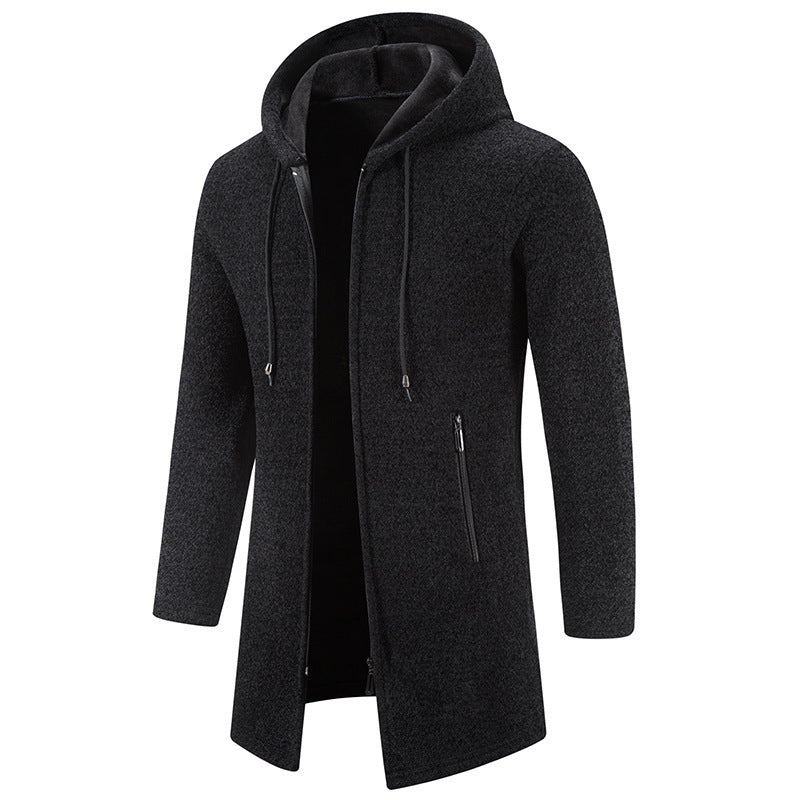 Einfarbig lässige Jacke mit Reißverschluss für Herren