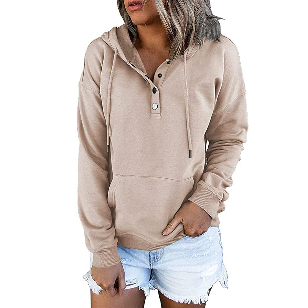 Langärmeliger Kapuzenpullover