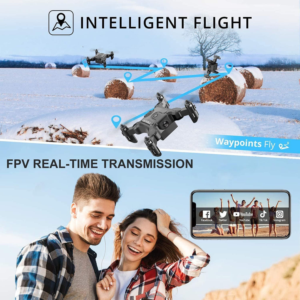 DE 4DRC V2 Mini Drohne Selfie WIFI FPV mit HD-Kamera