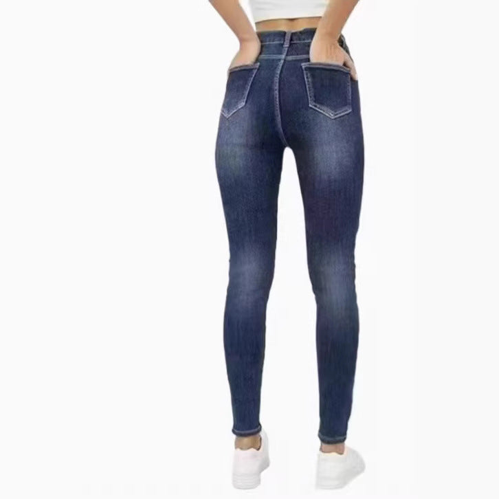 Fleecegefütterte Damen Jeans