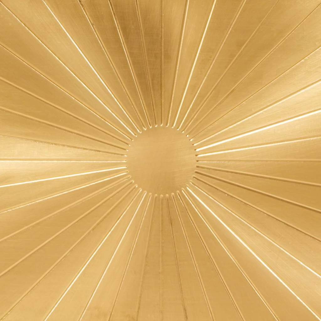 2 x Nachttisch mit Goldfront