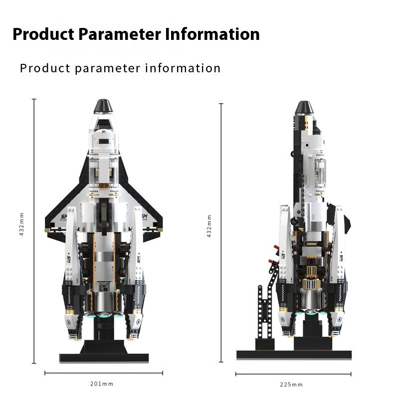 Space Shuttle Bausatz aus Konstruktionssteinen
