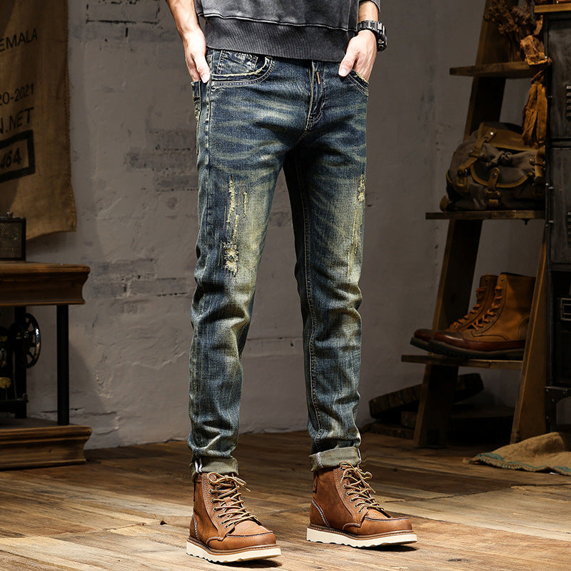 High-End Jeans Herren Stretch Nostalgisch Retro