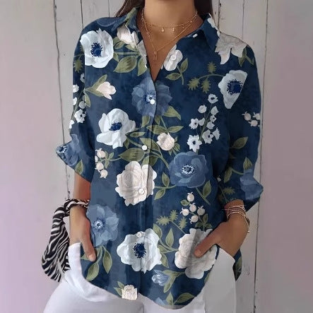 Women's Three-Quarter Sleeve Drop Shoulder Shirt
