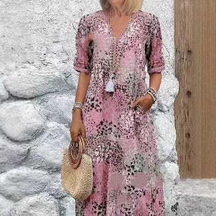 Kurzarmkleid für Frauen in 5 Farben