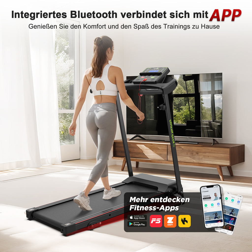 faltbares Laufband für zu Hause bis zu 12 km/h