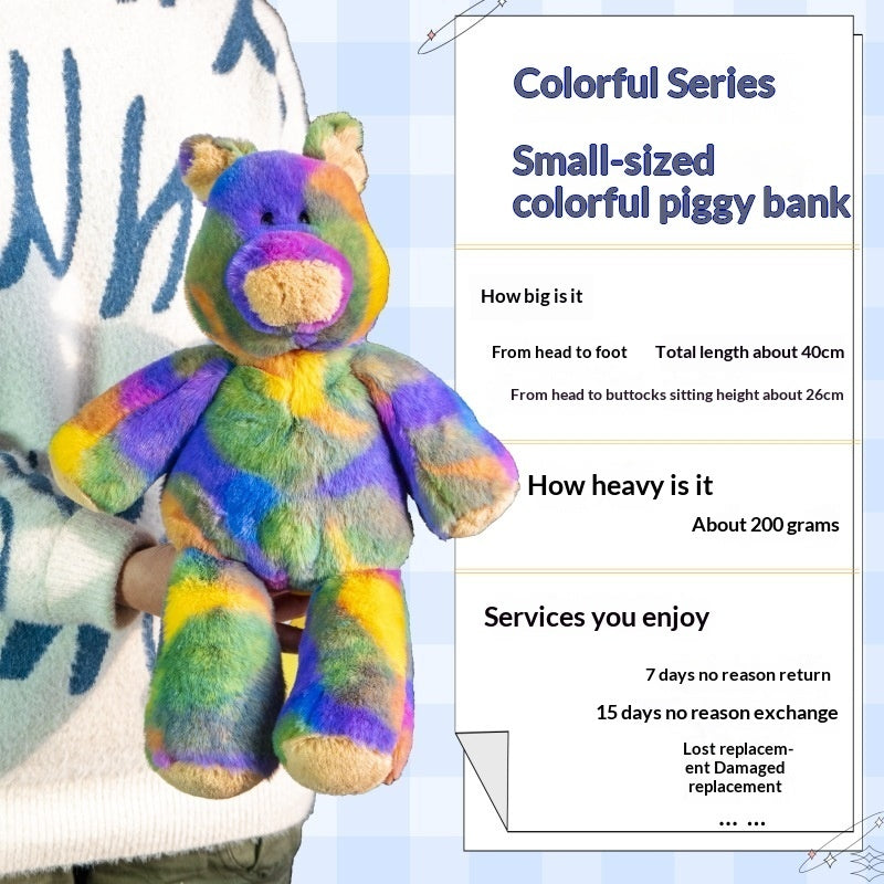 Bunte Bär Hase Schwein - Regenbogen - Plüschtiere