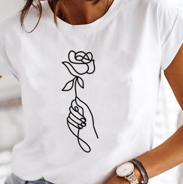 Damen T-Shirt mit verschiedenen Motiven
