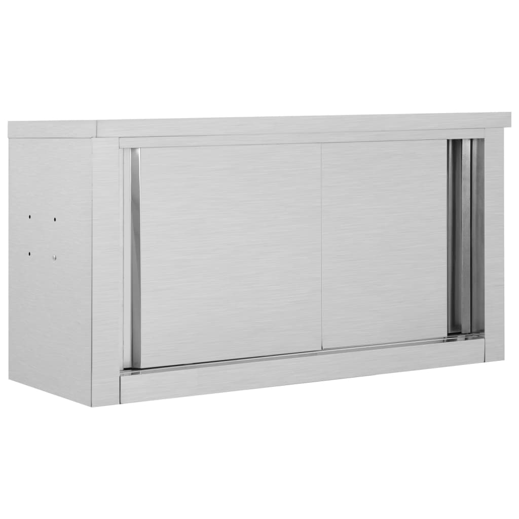 Wandmontierbarer Schrank mit schiebbaren Türen