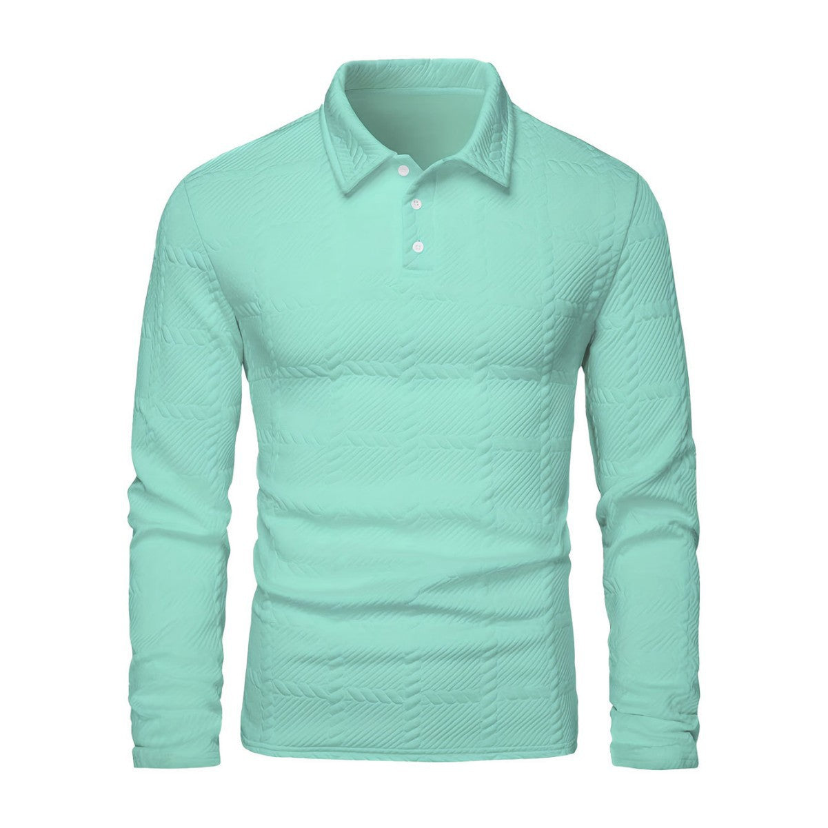 einfarbiges Polohemd mit Revers