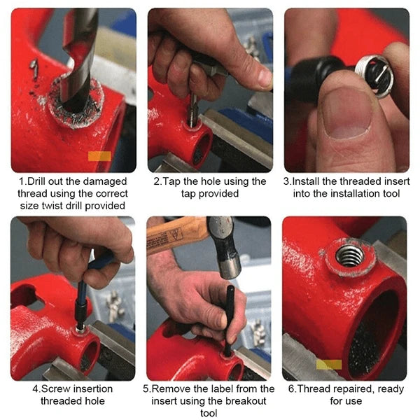 131 Sets Of Screw Repair Tools, Tap Drill Bits Set - 131 Sets Of Tap Combination Set M5-12