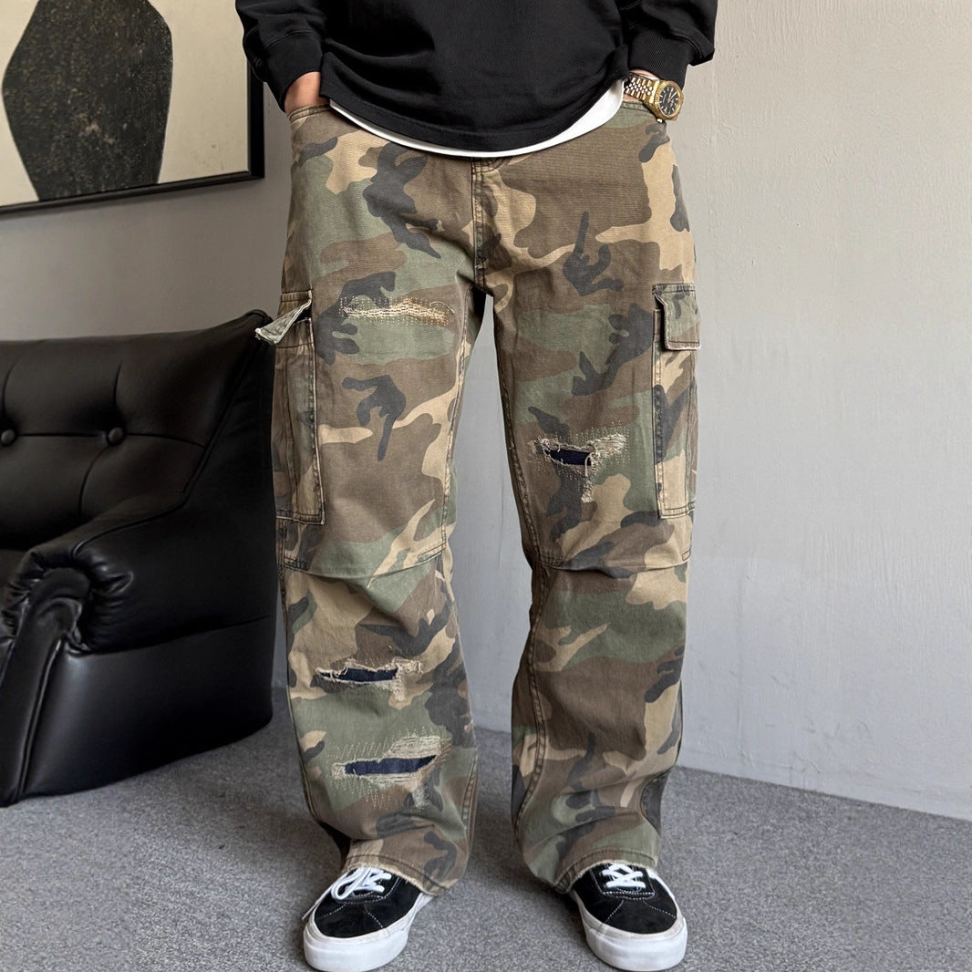 Bootcut-Jeans mit großen Taschen
