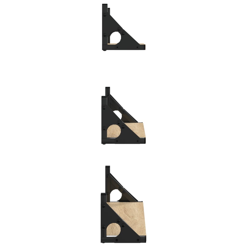 Dreiteiliges Wandregalset