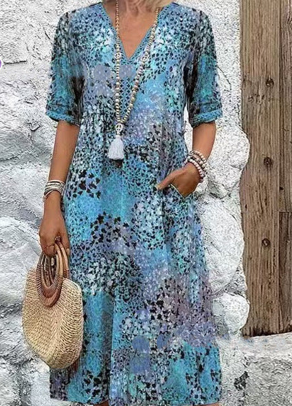 Kurzarmkleid für Frauen in 5 Farben