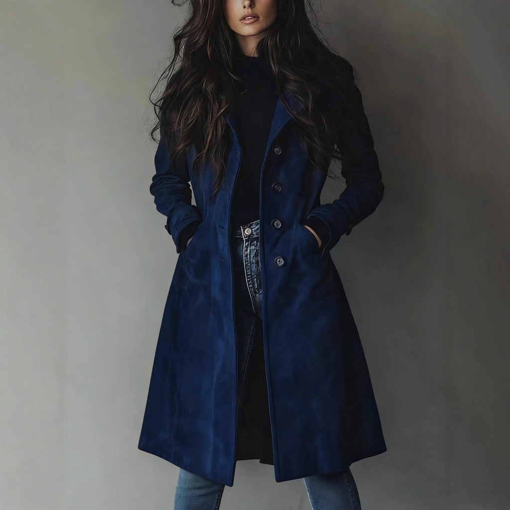 Langer Trenchcoat im Western-Stil
