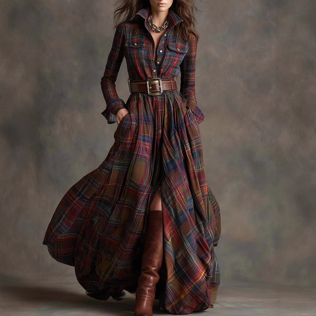 Französisches Retro Kleid